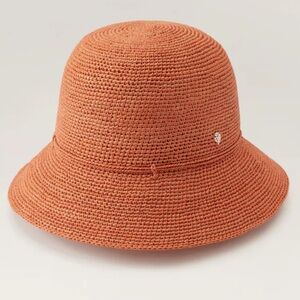 Helen Kaminski Orange Straw Hat
